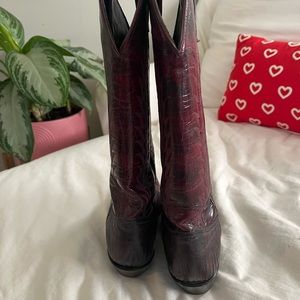 Cherry Tona Lama Cowgirl Boots